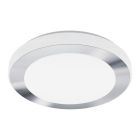 Chrom Deckenleuchte Kunststoff, Amina, 16W, 3000K LED, IP44