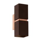 Braune design Up down Wandleuchte Metall, Annely