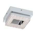 Chrom moderne Wandleuchte Kunststoff, Arjo, 4W, 3000K LED