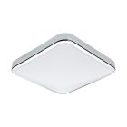 Chrom Wandleuchte Kunststoff, Beyza, 16W, 3000K LED, IP44