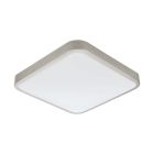 Nickel Wandleuchte Kunststoff, Beyza, 16W, 3000K LED, IP44