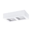 Weiße moderne Deckenlampe Stahl, Olger, 6W, 3000K LED