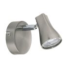 Nickel Deckenstrahler Kunststoff, Verona, 3W, 3000K LED