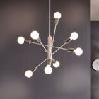 Weiße Pendelleuchte Stahl, Pauline