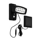 Schwarze Solar Außen Wandleuchte Kunststoff, Fuat, 2W, 3000K LED, IP44