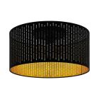 Schwarze moderne Deckenlampe Stahl, Yori