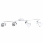 Weiße vintage Deckenstrahler Stahl, Tinke