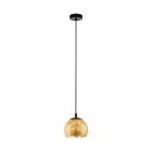 Goldene design Pendelleuchte Glas, Gaston