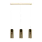 Goldene design Pendelleuchte Glas, Tino