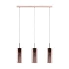 Kupfer design Pendelleuchte Glas, Tino