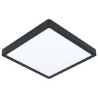 Schwarze Deckenleuchte Stahl, Pascale, 20W, 4000K LED