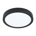 Schwarze Deckenleuchte Stahl, Pascale, 16W, 3000K LED