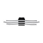 Schwarze moderne Deckenlampe Aluminium, Therese, 21W, 3000K LED