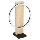 Holz Tischleuchte Braun, Annebel, 12W, 3000K LED, mit Schalter