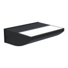 Schwarze moderne Außenleuchte Aluminium, Samuel, 10,5W, 3000K LED, IP44