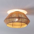 Rattan Deckenlampe Braun, Wilbert