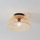 Rattan Deckenlampe Braun, Alida