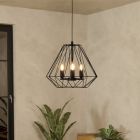 Schwarze industrielle Pendelleuchte Aluminium, Kwok