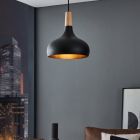Schwarze Pendelleuchte Aluminium, Tjebbe