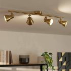 Goldene industrielle Deckenstrahler Aluminium, Tinke