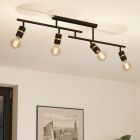 Schwarze Deckenstrahler Aluminium, Jelger