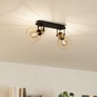 Goldene industrielle Deckenstrahler Aluminium, Tjarda