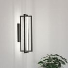 Schwarze moderne Wandleuchte Aluminium, Lianne, 15,5W, warm- bis kaltweiß einstellbare LED, 3-stufig dimmbar