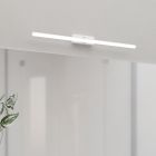 Weiße moderne Spiegelbeleuchtung Kunststoff, Keisha, 5W, warm- bis kaltweiß einstellbare LED, IP44, 3-stufig dimmbar