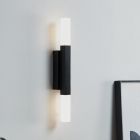 Schwarze moderne Spiegelbeleuchtung Aluminium, Yolande, 5,5W, 3000K LED, IP44