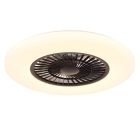 Weiße moderne Deckenventilator Kunststoff, Kjelt, 40W, RGBW LED, mit Fernbedienung