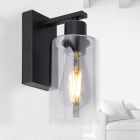 Schwarze moderne Wandleuchte Glas, Mariya
