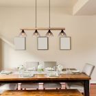 Holz Pendelleuchte Design, Lusanne