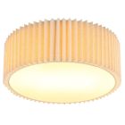 Beige moderne Deckenleuchte Stoff, Prya