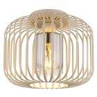 Beige industrielle Deckenleuchte Metall, Jolanda