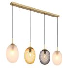 Mehrfarbige retro Pendelleuchte Glas, Dilata