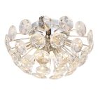 Chrom design Deckenleuchte Kristall, Viresh