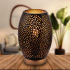 Schwarze moderne Tischleuchte Metall, Bilboa