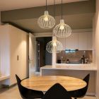 Creme industrielle Pendelleuchte Metall, Manpreet