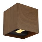 Braune moderne Up down Wandleuchte Aluminium, Nargis, 3W, 3000K LED, IP54