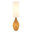 Weiße landhaus Stehlampe Stoff, Nelleke, mit Schalter