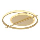 Goldene design Deckenlampe Aluminium, Reinald, 36W, 3000K LED