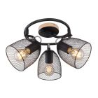 Schwarze industrielle Deckenstrahler Metall, Balenco