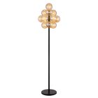 Bernstein retro Stehlampe Glas, Ozan, mit Schalter