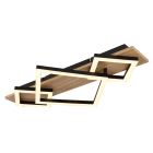 Schwarze design Deckenleuchte Metall, Beniamino, 24W, 3000K LED