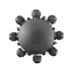 Wasserdichte runde 8-polige Kabelkupplung mit innenliegendem Wago-Stecker, IP68