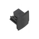 Schwarze Endkappe 3-Phasen-Schiene