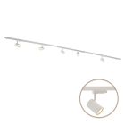 3M weißes 1 phase Schienenbeleuchtung System + 5 Elena Strahler