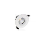 Glas Downlight Weiß, Rexe, 9W, 3000K LED, IP65