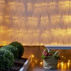 Netz 3x1,5 Meter, warmweiße LED-Beleuchtung, drinnen und draußen