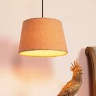 Gelbe Pendelleuchte Vintage, Woolly